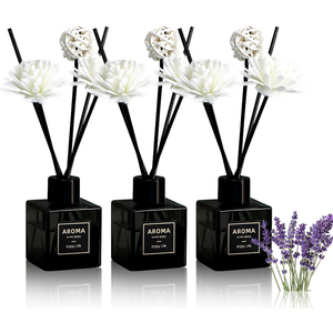 Home Decor Fragrance Dried Flower Air Freshener 50ml Essential Oil Romantic Flower <b>Reed</b> <b>Diffuser</b> Glass Gift Box - Product Image 1