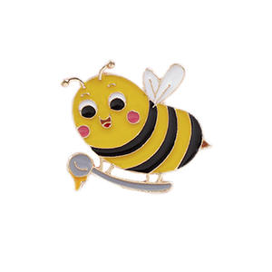 Broches de Abejita, Broches de Animales de Dibujos Animados Plateados de Moda, Lindos Insectos, Regalos para Niños, Bodas, Fiestas, <span class=keywords><strong>YINI</strong></span> - Product Image 5