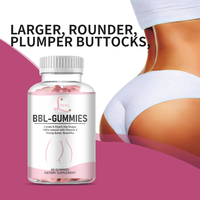 Gummies Énergisantes Naturelles pour des Fesses Volumineuses pour Femmes – Maca Noire & Fenugrec, Supplément de Magnésium, Bonbons pour des Hanches Sublimes