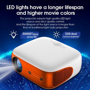 Nueva innovación HY800 Pro Proyector inteligente de alta resolución 4K Home Office Proyector de cine Wifi 6 1080P Proyección <span class=keywords><strong>CRT</strong></span> Proyectores - Product Image 2