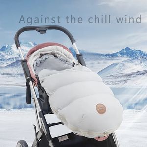 Hochwertige sichere Herbst Winter verdickte Kinder Kinderwagen Schlafsack tragbare warme Knopf - Product Image 6
