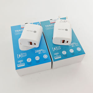 Adaptateur mural portable universel 2 ports USB Type-C 20W PD à charge rapide pour <span class=keywords><strong>iPhone</strong></span> 17 16 15 14 <span class=keywords><strong>13</strong></span> 12 11 <span class=keywords><strong>Pro</strong></span> <span class=keywords><strong>Max</strong></span> - Product Image 2