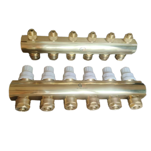 Hot Bán thiết kế hiện đại Brass dòng chảy cao sưởi ấm hydronic nhà phân phối đa dạng cho phòng sưởi ấm 220V Điện áp giảm giá - Product Image 3