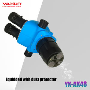 고급 광학 시스템 YAXUN YX-AK48 삼안 입체 현미경 6.5X-52X 연속 줌 산업용 PCB 모바일 수리 - Product Image 6