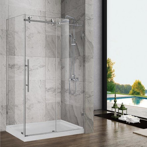 Tắm bao vây khung nhôm trượt pivot Hing Mở thiết kế đơn giản trên thị trường tắm cửa tường để tường loại vòi hoa sen cabin - Product Image 6