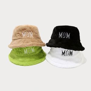 Sombrero de Pescador para Mujer, Estilo Urbano, para Mamá, Nuevo, Otoño Invierno, Grueso, Cálido, de Felpa, para Exteriores - Product Image 1