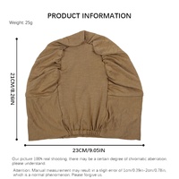 Bonnet intérieur pour femme musulmane en modal et élasthanne, doux, extensible, réglable, rayé, toutes saisons, pour sous-voile