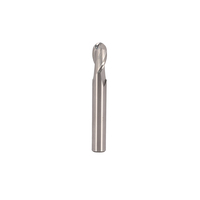 2F CNC outil boule nez fraise sans revêtement pour le fraisage de l'aluminium