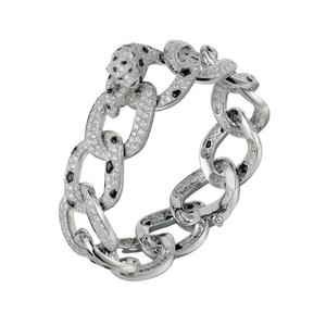 Trendy 925 Sterling Silver Cuban Link Bracelet Lab Grown Moissanite Diamond Elegant Style Jewelry - Product Image 5