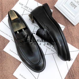Zapatos formales de vestir para hombre, hechos a mano con cuero genuino, mocasines, zapatos de cuero cómodos, para oficina, viajes y trabajo. - Product Image 5