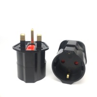 Adaptador de corriente UK 13A Adaptador de viaje de enchufe único EU UK Convertidor Enchufe Cargador Características DE SEGURIDAD Material de PC Hogar OEM Personalizable