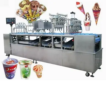 Автоматическая роторная машина для розлива мороженого, машина для упаковки мороженого, дешевая цена на продажу