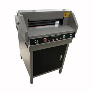G450V + a3 450v stack elektrische guillotine papiersnijder, papier snijmachine voor verkoop