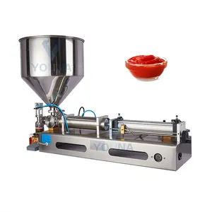 semi automatic piston filler milk/grease bottle filling machine