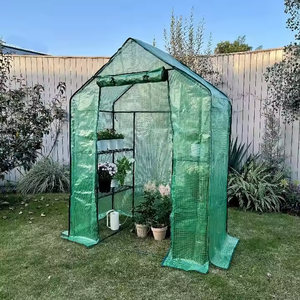 Cadre <span class=keywords><strong>de</strong></span> plantation <span class=keywords><strong>de</strong></span> jardin portable surdimensionné Promenade dans une <span class=keywords><strong>serre</strong></span> en PE Assemblage pratique <span class=keywords><strong>de</strong></span> serres intérieures et extérieures - Product Image 5