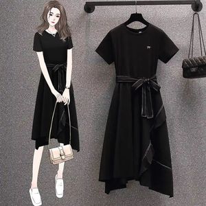 2022 Mùa Xuân/Mùa Hè mới của phụ nữ thời trang giản dị công nghiệp nặng Sequins thêu ngắn tay áo - Product Image 3