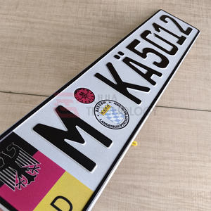 Placa de Matrícula Personalizada Estilo Múnich Estándar Alemán, Muestra Gratuita, MOQ Bajo para Placa de Matrícula Personalizada de Vehículo - Product Image 2