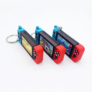 22 Trò chơi giao diện điều khiển xử lý chuyển đổi Keychain trò chơi Thế giới hình ảnh Mario hỗn loạn hỗ trợ tùy chỉnh in cao su Keychain với hộp tùy chọn - Product Image 4