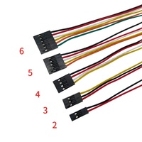DuPont 2.54mm Pitch 1/2/3/4/5/6/7/8 Pin konektor Pria Wanita Harness Breadboard kawat Jumper