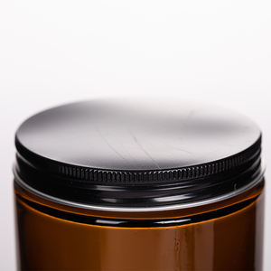 Pot droit en verre ambré <span class=keywords><strong>de</strong></span> 16 oz stocké 89-400 bocaux en verre squat à large <span class=keywords><strong>bouche</strong></span> pour <span class=keywords><strong>bain</strong></span> <span class=keywords><strong>de</strong></span> bougie parfumée - Product Image 4