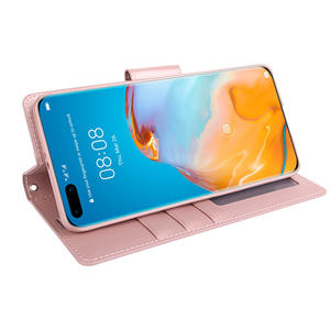 Pour Huawei Mate 60 P60 <span class=keywords><strong>Pro</strong></span> Flip Stand étui portefeuille en cuir magnétique pour Honor Honor X9B/Magic6lite porte-carte couverture arrière - Product Image 2