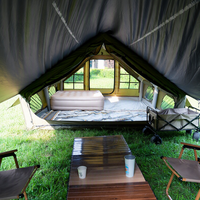 Tente Oxford de luxe à double couche, imperméable, anti-UV, pour 3-4 personnes, ouverture automatique rapide, durable et portable, pour une chambre.