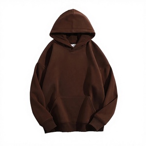 Best Quality Lined Printed Hooded Baggy Thick Cropped Heavyweight Men's <b>Hoodies</b> with No <b>String</b> - Product Image 2