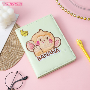 Couverture en cuir PU journal d'agenda <span class=keywords><strong>livre</strong></span> d'horaire cadeau créatif joli dessin animé Animal duveteux carnet de notes 2901 - Product Image 5