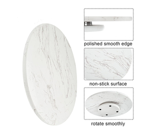 Sáng Tạo Tự Nhiên Đá Cẩm Thạch Lười Biếng <span class=keywords><strong>Susan</strong></span> Bàn Xoay Im Lặng Xoay Phục Vụ Tấm Ăn Bảng Tổ Chức Cho Nhà Bếp Counter-Top - Product Image 3