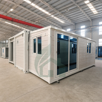 EU-Standard 20ft Erweiterbares Containerhaus Vorgefertigtes Luxus 2-Zimmer Modulares Haus Schnell Montierbares Fertighaus Komplettlösung