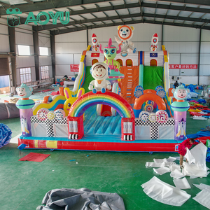 Aoyu bền vững <span class=keywords><strong>Inflatable</strong></span> Jumper Bouncer lâu đài cho khách thu hút và trở ngại cuộc đua theo chủ đề cuộc phiêu lưu - Product Image 1
