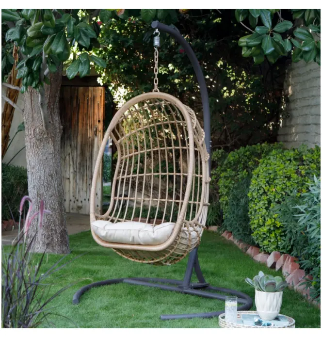 cheap outdoor wicker patio swing chair for sale
