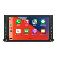 Reproductor de Audio para Auto Universal Doble DIN con Pantalla Táctil HD, GPS, Carplay Inalámbrico y Android Auto, Sistema Estéreo Android para Auto