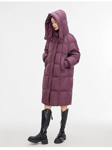 Women's Reversible Waterproof <b>Thin</b> Long Over Knee Hooded <b>Jacket</b> Winter's New Upgraded 90% Goose Down <b>Puffer</b> Down Coat - Product Image 4