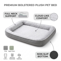Rechteckiges Klassisches Luxus-Komfort Haustierbett für Katzen Rutschfest Umweltfreundlich Waschbar Hochwertig Modernes Hundebett