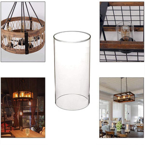 Paralume in vetro a tubo cavo satinato con <span class=keywords><strong>paralumi</strong></span> in vetro cilindro vuoto per sabbiatura per luci da sala da pranzo - Product Image 5