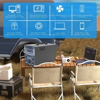Station d'alimentation solaire portable pour le camping 000W/1500W/3000W, générateur extérieur avec panneau solaire, alimentation de secours pour camping-car et excursions en camping