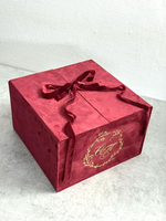 Boîtes cadeaux en velours magnétiques à couverture rigide, réutilisables, pliables, boîte de proposition pour demoiselle d'honneur pour mariage, boîtes cadeaux en daim à double porte