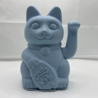 Chat porte-bonheur Maneki Neko imperméable en plastique écologique, signalisation de bienvenue multifonctionnelle pour la décoration de meubles et la décoration intérieure