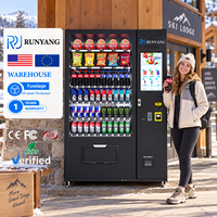 Distributeurs automatiques intelligents personnalisés RUNYANG pour articles de vente au détail, distributeur automatique de collations pour aliments et boissons
