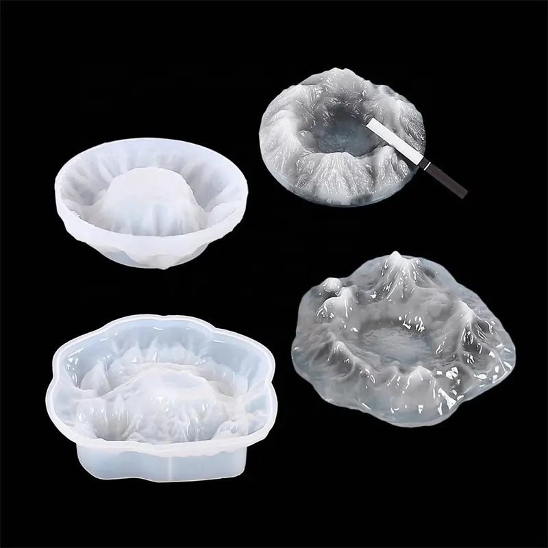 Eisberg Silikon Aschenbecher Formen für DIY Aschenbecher Schnee Berg Tisch dekoration UV Epoxy Handmade Art Craft