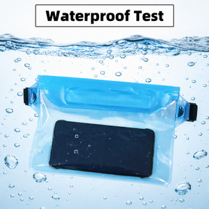 Pochette Téléphone Étanche en PVC Sac Banane Bandoulière Unisexe Minimaliste pour Natation Rafting Activités de Plein Air - Product Image 2