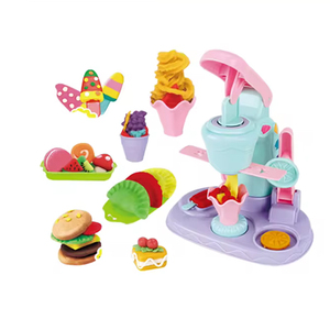 Drôle moule cuisine jouets machine à crème glacée jeu de pâte à <span class=keywords><strong>modeler</strong></span> enfants couleur argile - Product Image 1