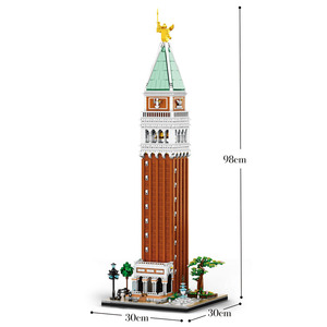 Bloques de Construcción Educativos DIY, 3903 Piezas, Torre del Campanario de San Marcos, Modelo de <span class=keywords><strong>Arquitectura</strong></span> Famosa, Juguetes de Bloques de Construcción para Niños - Product Image 6