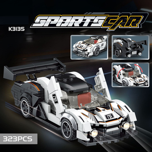Set di 30 Blocchi di Costruzione in Plastica ABS per Auto Sportive, Modello di Auto da Corsa, Gioco di Assemblaggio Unisex, Decorazione e Regalo (Confezione in Borsa) 1:1 - Product Image 2