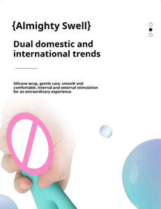 Wholesale Rechargeable Liquid Silicone <strong>Dildo</strong> - G-Spot and <strong>Clitoris</strong> Vibrating <strong>Dildo</strong> Massage <strong>Vibrator</strong> Body Safe Sex Toy for Woman - Product Image 3