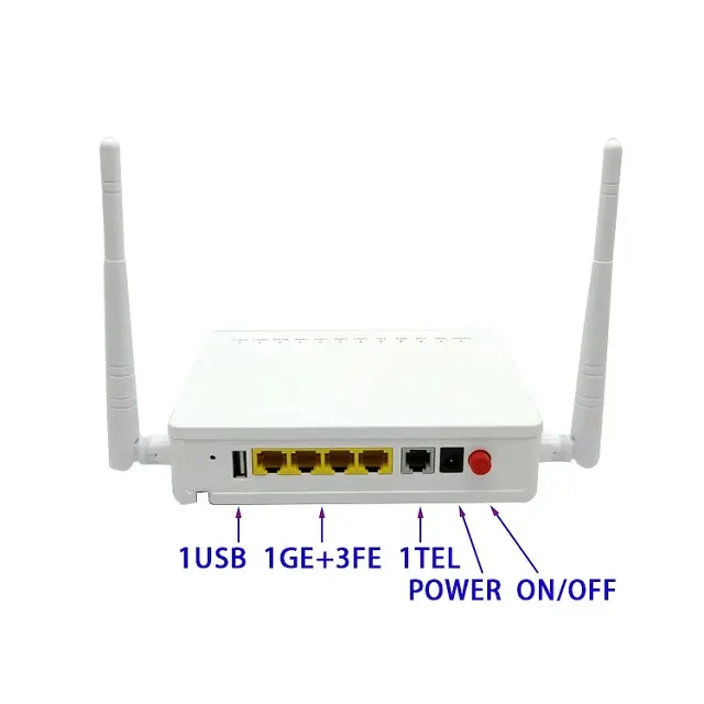 Bán buôn sử dụng f663nv3a mở mạng Wifi Router f663 GPON onu với 1ge 3fe 1tel USB occi chức năng onu