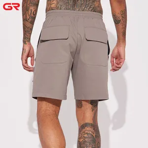 Pantaloncini multitasche estivi in cotone di alta qualità da uomo pantaloncini elastici in vita Streetwear personalizzati pantaloncini Cargo leggeri e sottili