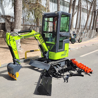 Mini Excavadora de 1.2 Toneladas con Motor EPA, Uso Agrícola, Bomba Hidráulica SHIMADZU, Motor Eaton, 2 Años de Garantía