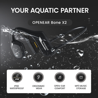 Nuevo Auricular Estéreo Inalámbrico con Conducción Ósea, Resistente al Agua IP68, Reproductor MP3 de 16 GB, con Gancho para la Oreja, para Natación y Deportes